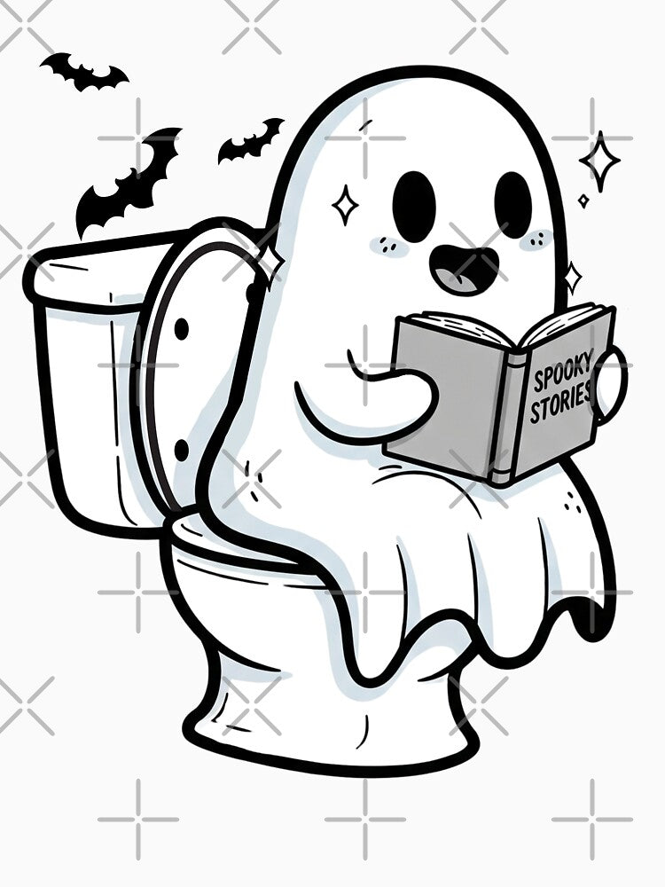 Ghost Reading a Book: Spooky Stories by Claustronautas