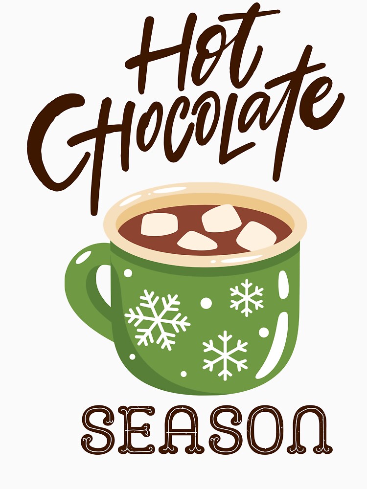 Hot Chocolate Season – Cozy winter design with hot chocolate & marshmallows by PureHopeStudio