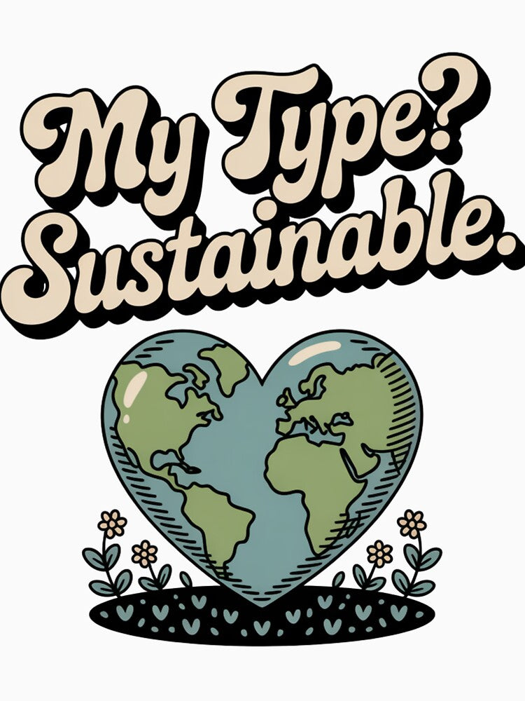 My Type Sustainable Retro Earth Day Funny Eco T-Shirt by proearth2022