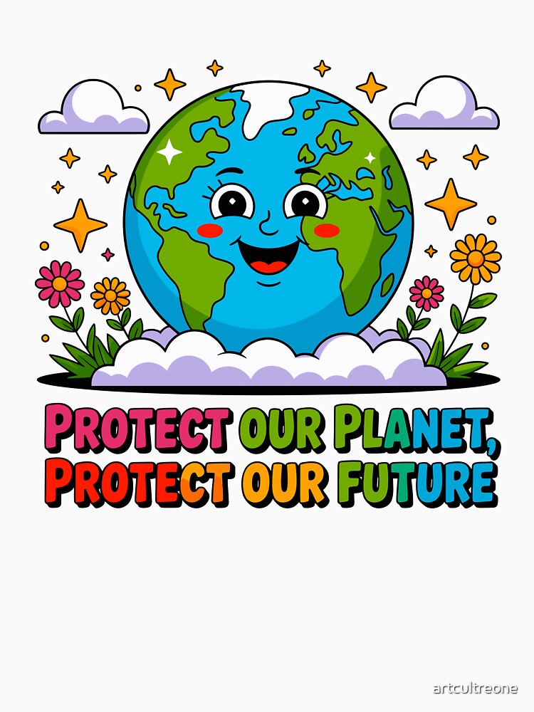 Protect Our Planet, Protect Our Future Environmental Advocate Earth Day Supporter by artcultreone