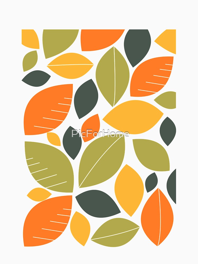 Printable art Pattern of leaves by PicForHome