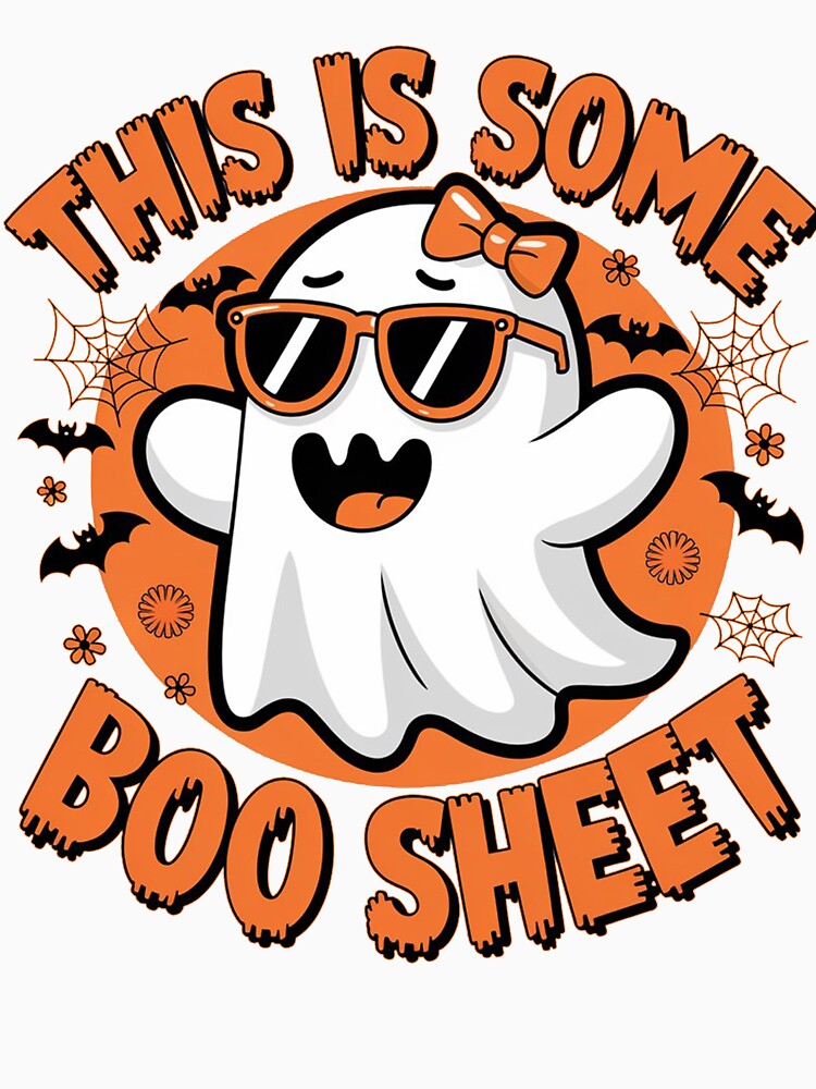 This Is Some Boo Sheet Womens Shirt Cute Ghost Halloween by ShopZen ⭐⭐⭐⭐⭐