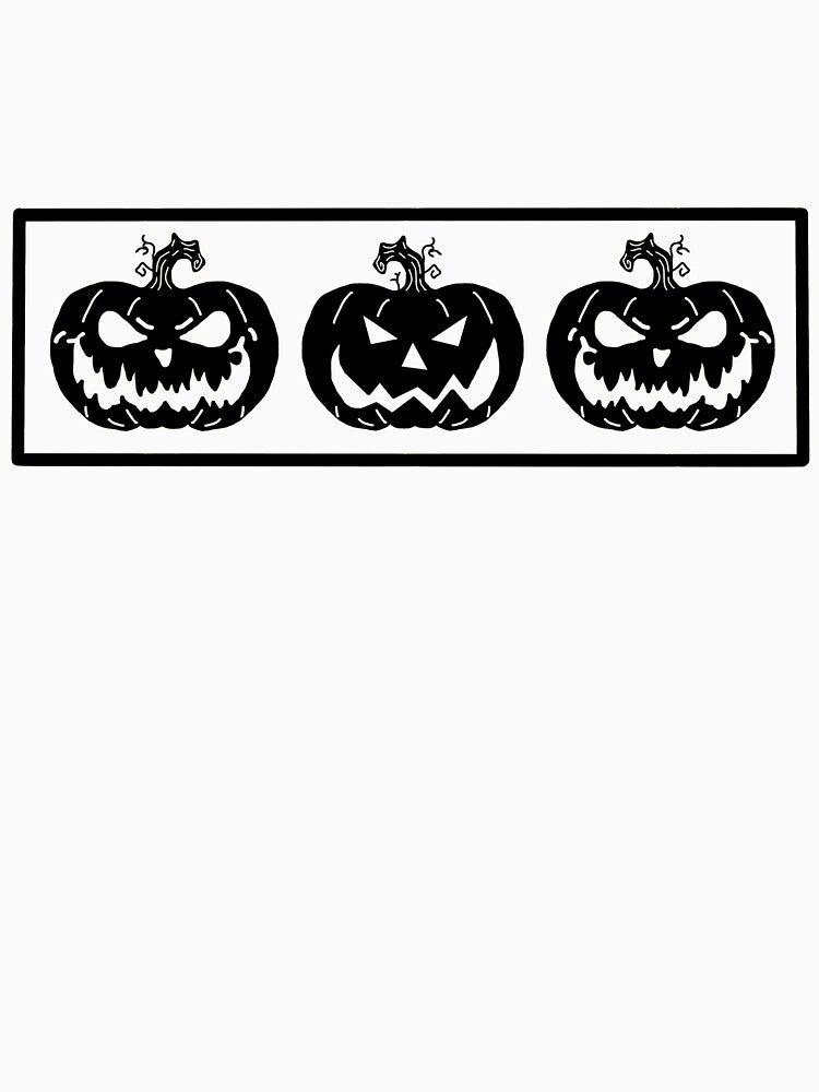Three Jack-o-Lanterns Black by trudolphi