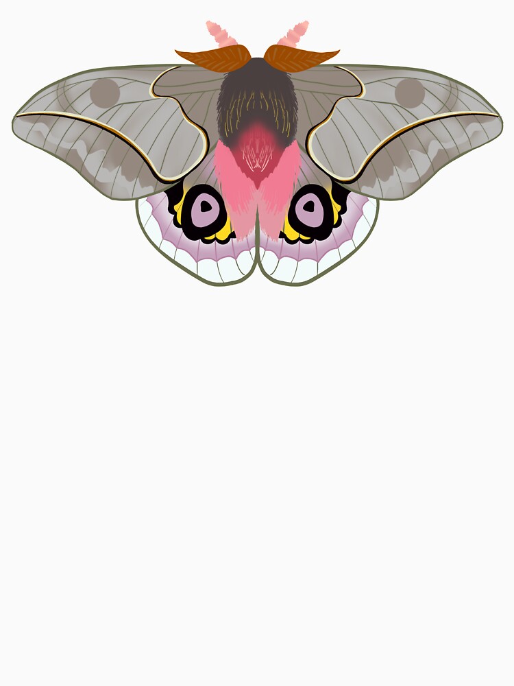 Silk moth (grey and pink) by LunaLovesTea