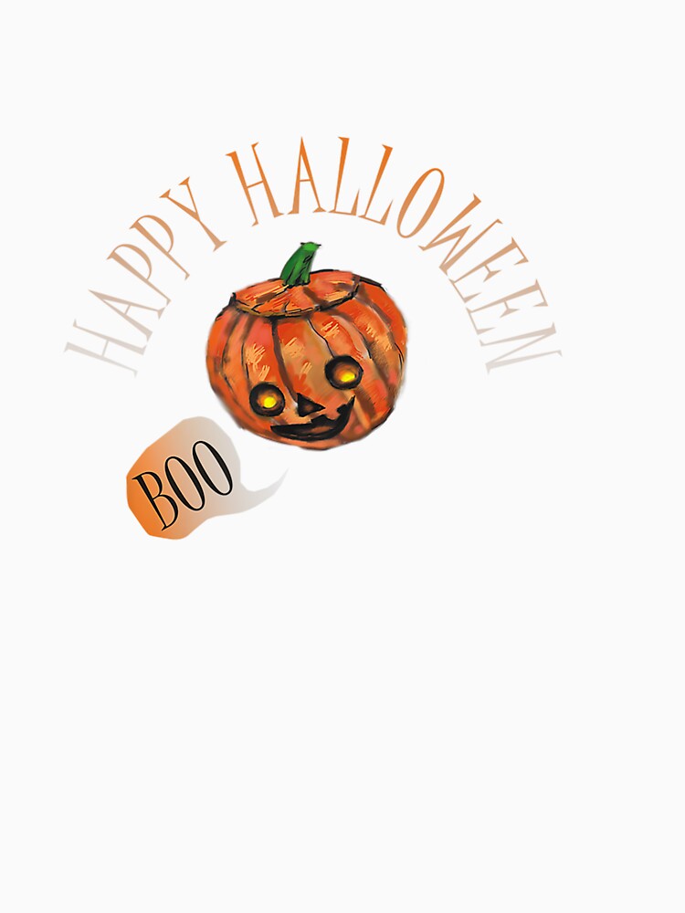 Jack-o-Lantern Happy Halloween Tshirt by BrassLear