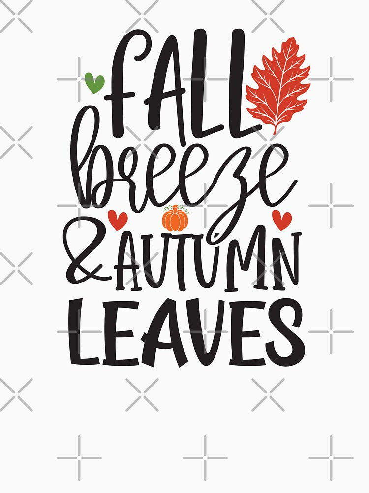Fall Breeze And Autumn Leaves - Retro Autumn Vibes Fall Season USA Apparel by FuzionRaptor