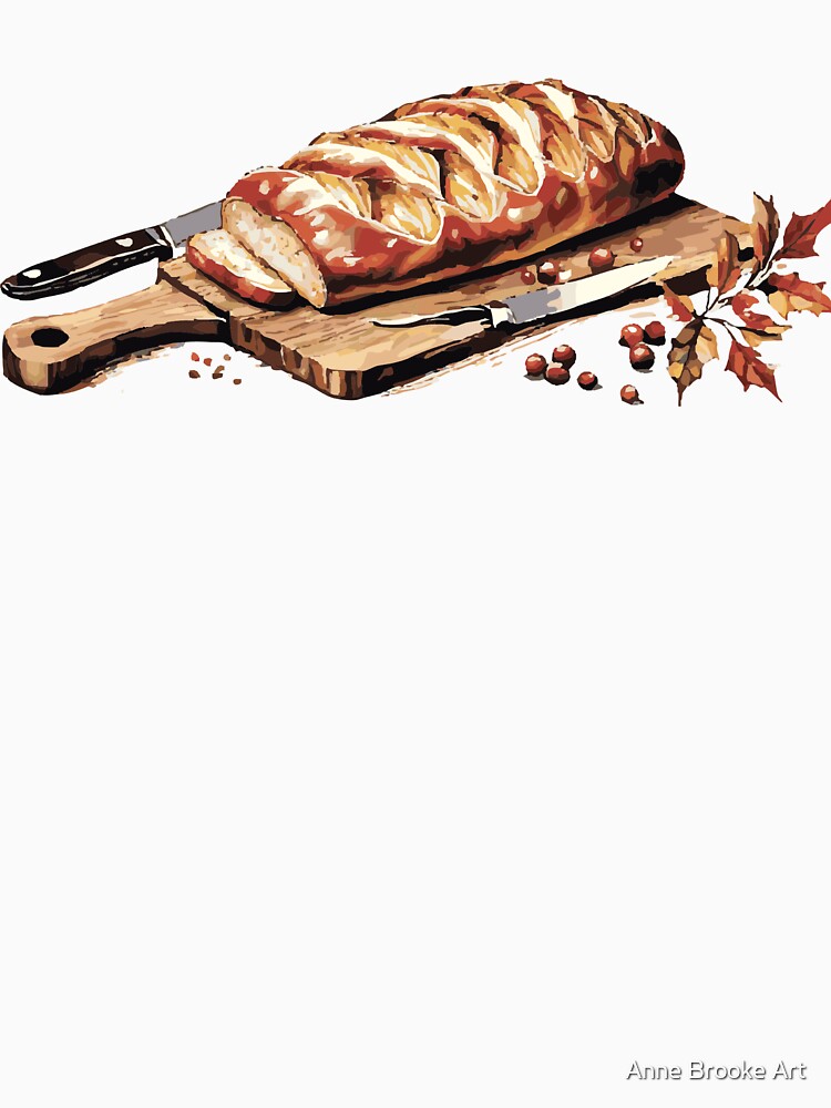 Fresh Baked Bread – Rustic Autumn Kitchen Art by Anne Brooke Art by Anne Brooke Art