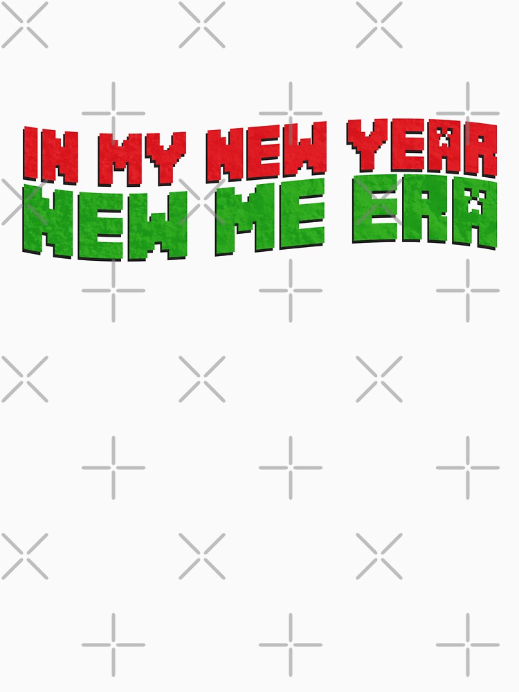In My New Year New Me Era, Cute Kawaii pink groovy Wavy Christmas 2024 Happy Beautiful Era Vibe by DjenShop