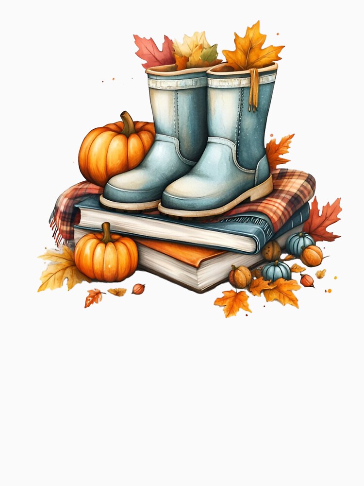 Fall Vibes, Boots, Pumpkins & Books by KSimpson838