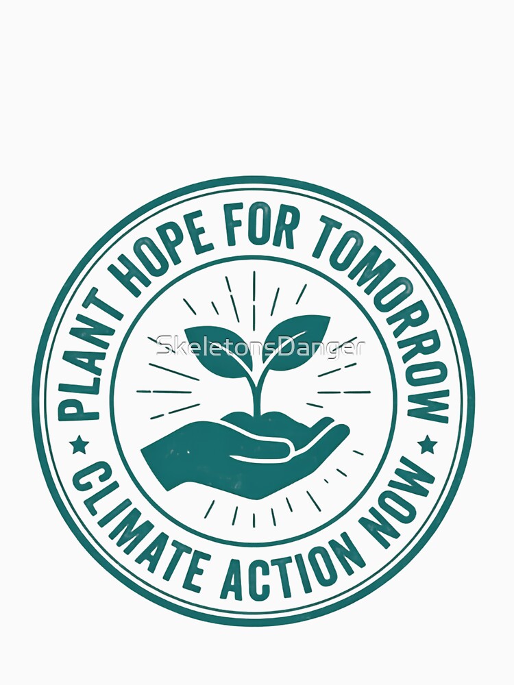 Save The Planet Plant Hope For Tomorrow And Support Climate Action Now by SkeletonsDanger