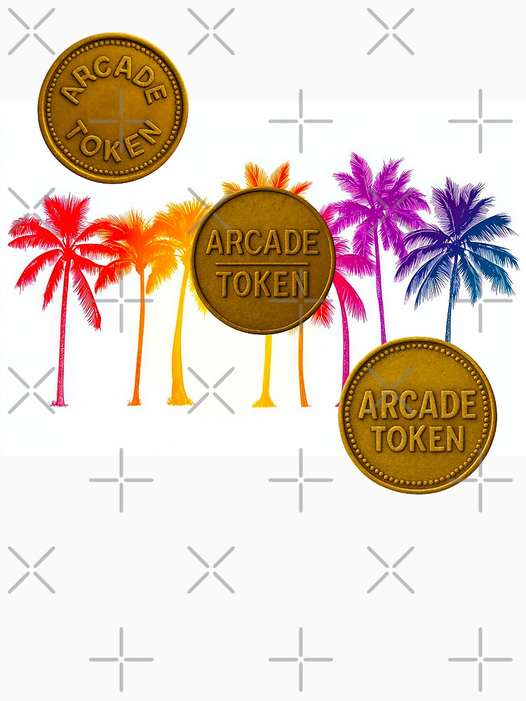 ❇️ INSERT COIN TO CONTINUE COLLECTION ❇️ -  Arcade Token – Palm Paradise Edition v1 by WheelieGdArt