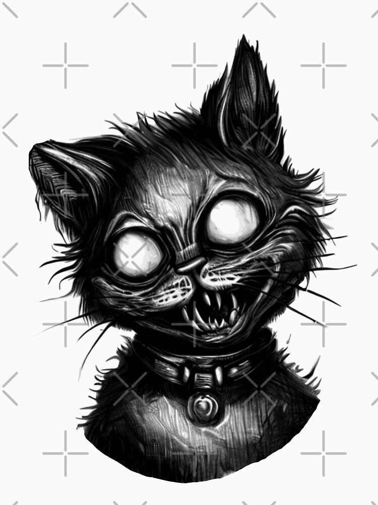 Creepy halloween ghost cat by filigreedigital