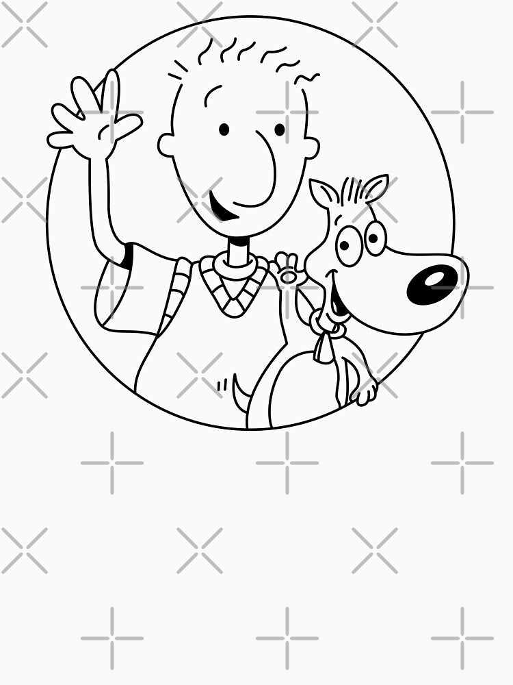 Doug & Porkchop (black) by artxlife
