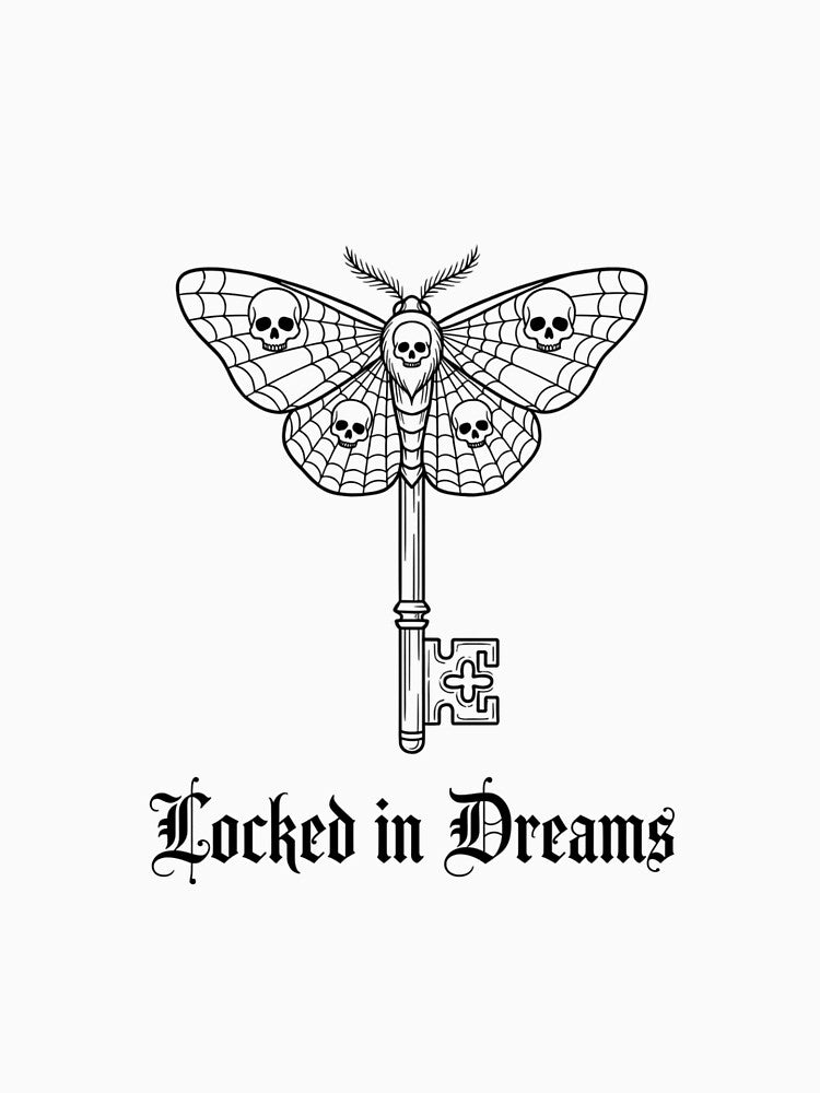 Locked In Dreams Gothic Moth Skeleton Key Dark Academia by Ortsas