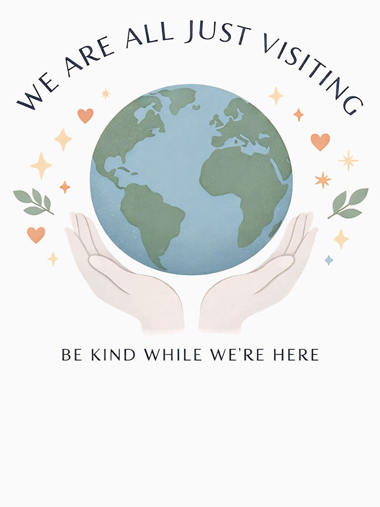 World Peace Earth Day Kindness Planet Humanity Sticker by ArcanePrintsxo