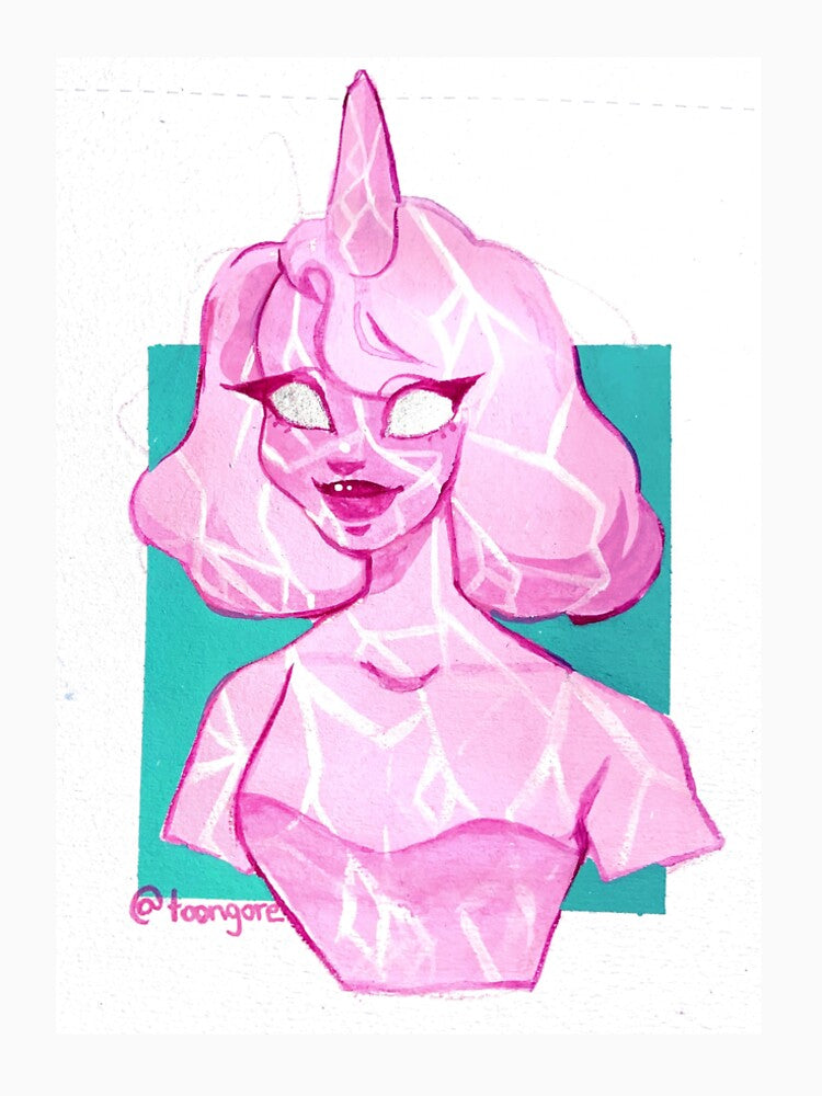 Crystal unicorn statue by Starchomps