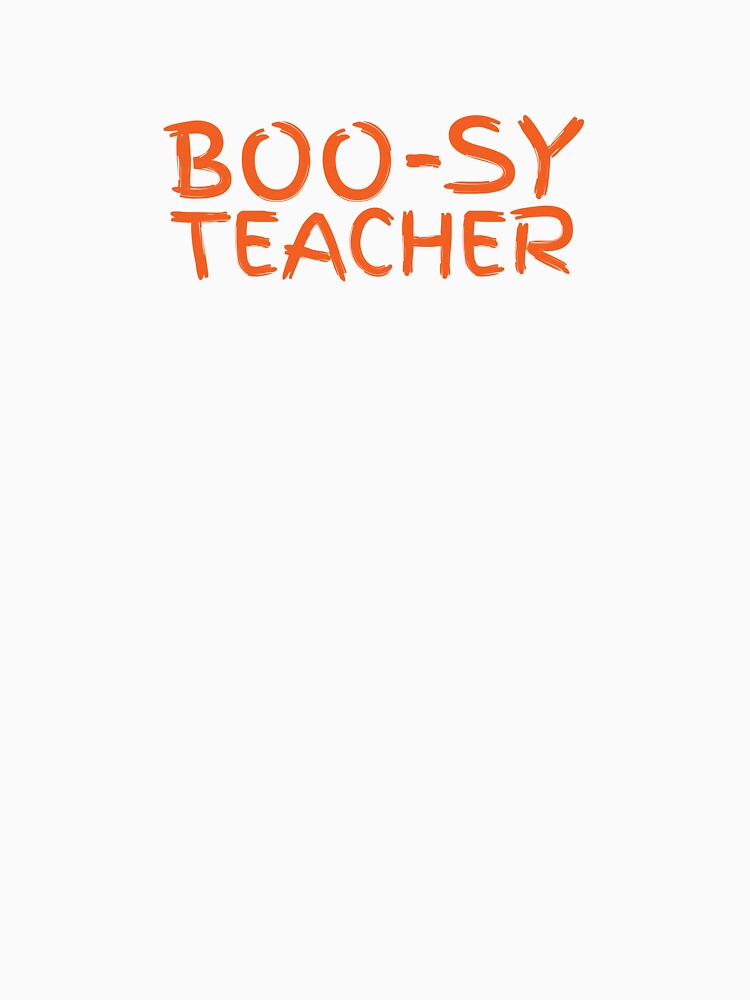 Halloween Funny Boo-sy Teacher Educator Spooky School Shirt Design by E-lenaLu