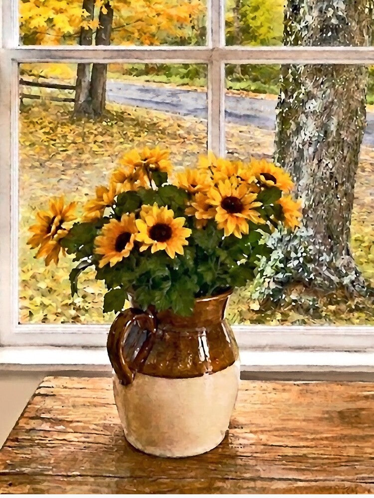 Autumn Seen Through a Window by Susan Savad