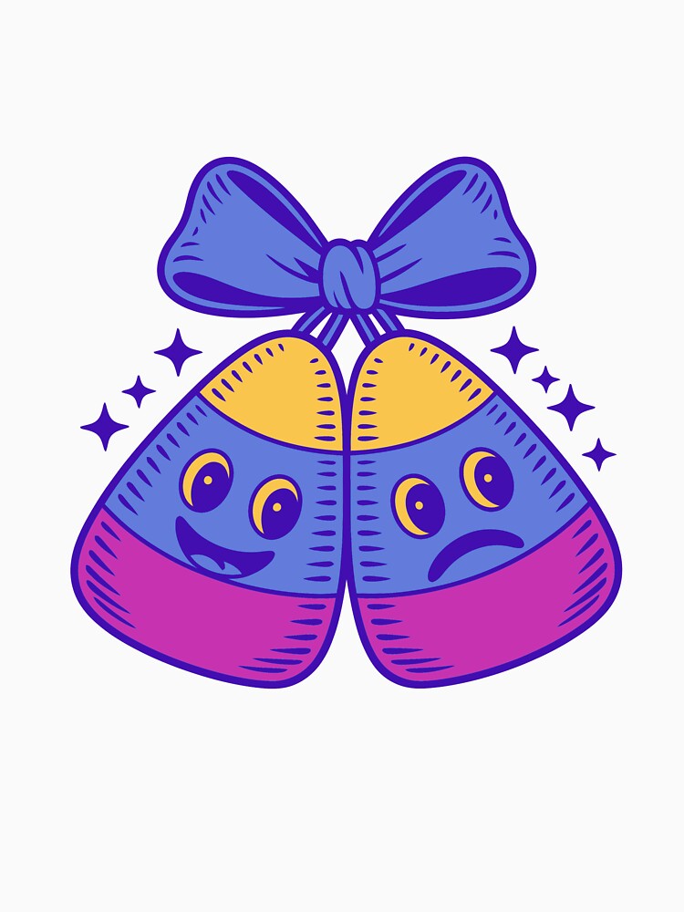 Cute Candy Corn Characters with Bow by Horrify