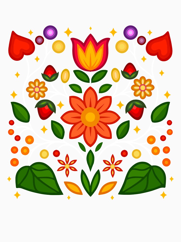 Ojibwe Flowers and Strawberries by YalenArt