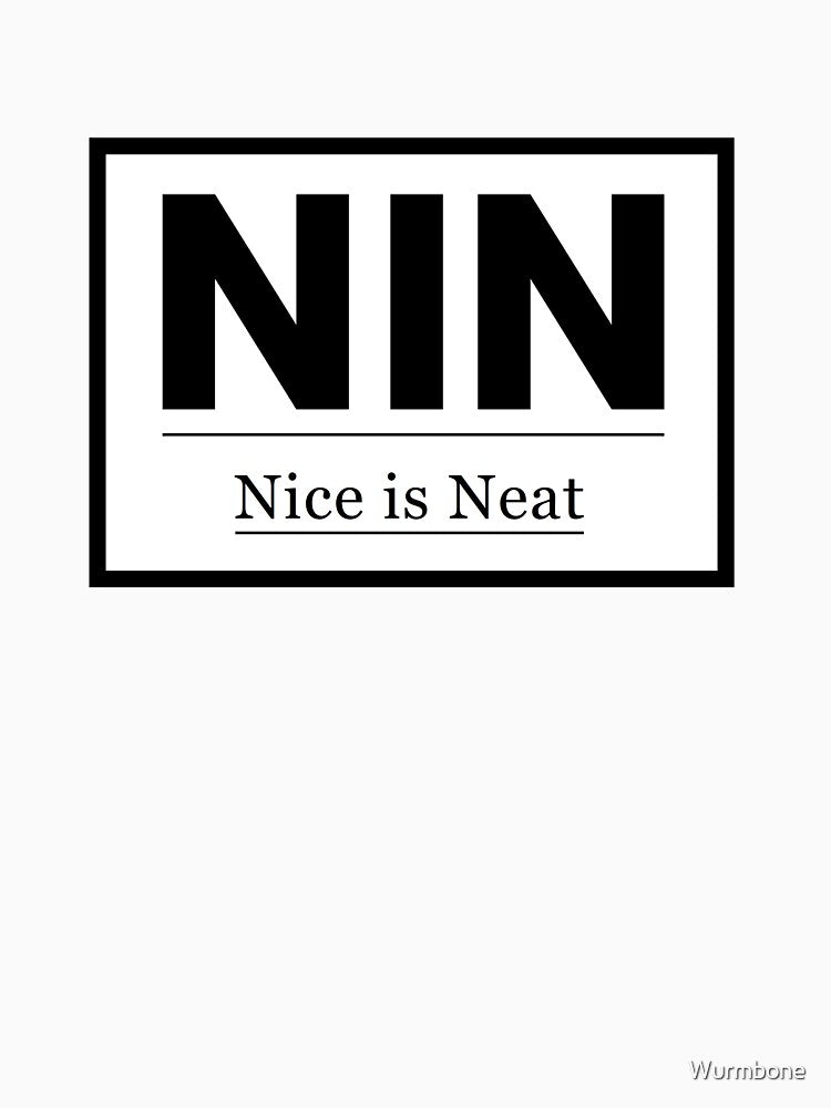 Nice is Neat — Animorphs NIN Parody Band Logo Shirt by Wurmbone