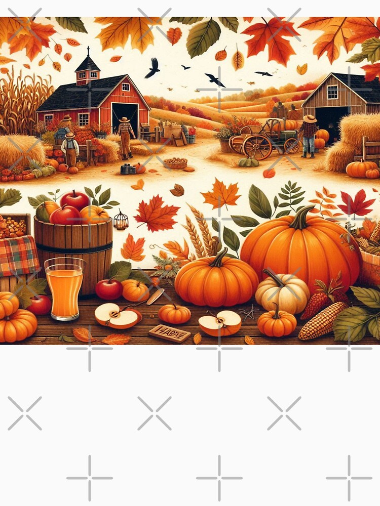 rustic farm scene illustration by Dominika Farkašová