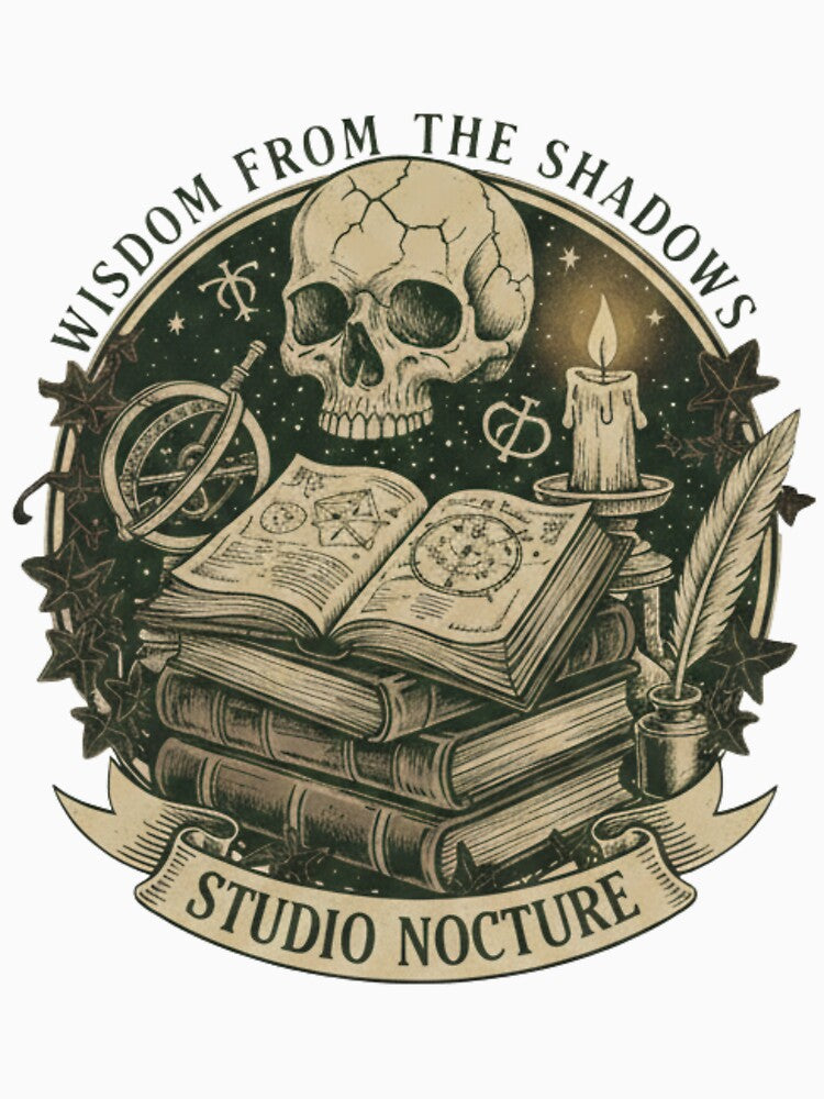 Dark Academia Celestial Skull • Gothic Vintage Illustration by OddballObjects