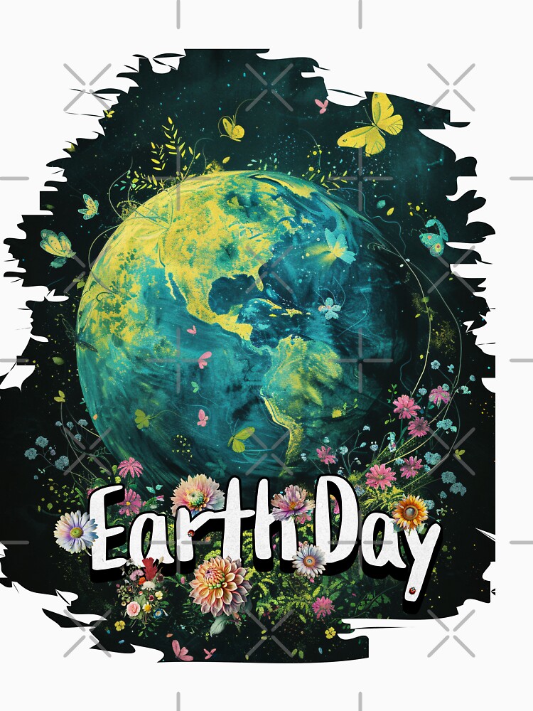 Blossoming Gaia - Earth Day Celebration Art by Sir Meow Meow