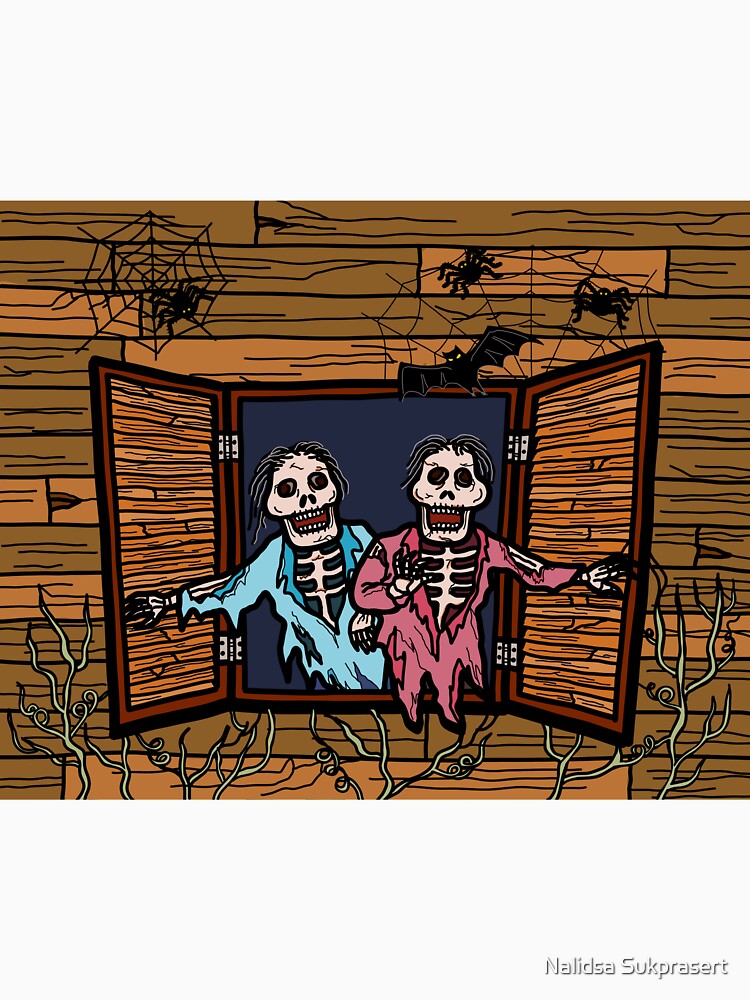 Halloween Ghost Haunted House by Nalidsa Sukprasert