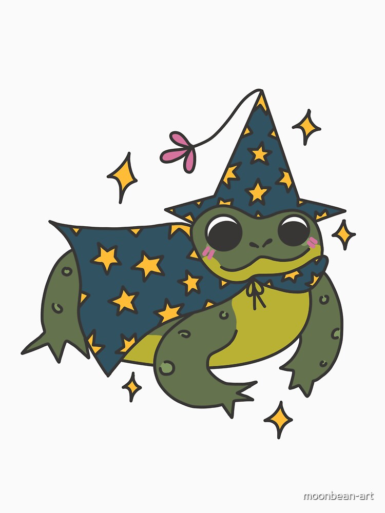 Cute little wizard toad design by moonbean-art