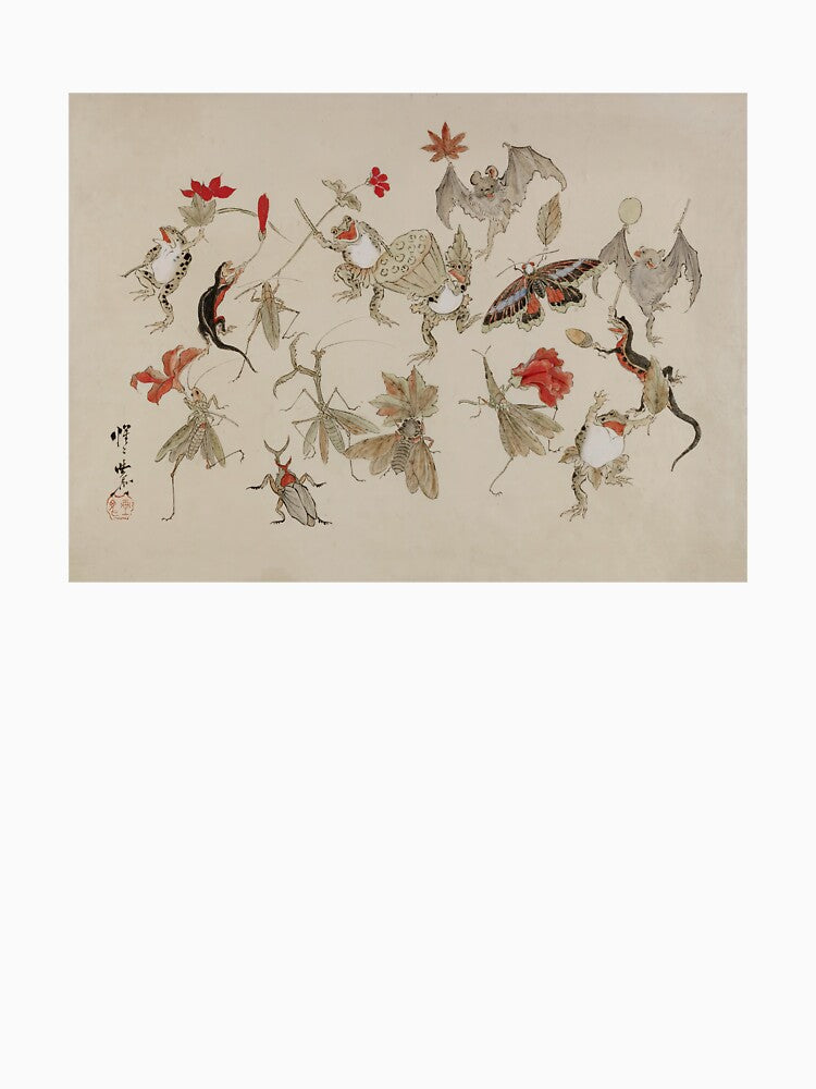 Animals and insects Fruits and leaves Japanese Art by Onodera