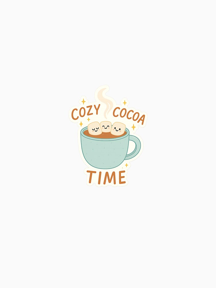 Cozy Cocoa Time – Cute Hot Cocoa Mug |Kawaii Winter Christmas Illustration by MignonByMarie