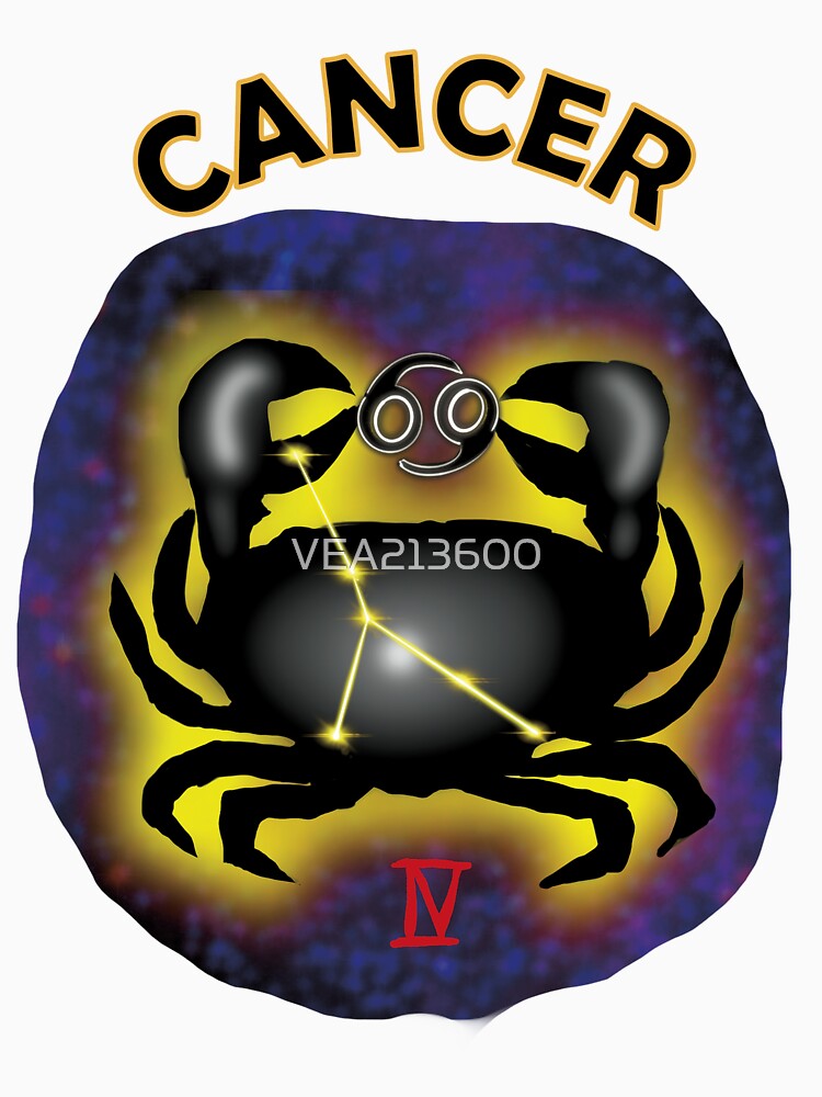 Cancer Zodiac T Shirt by VEA213600