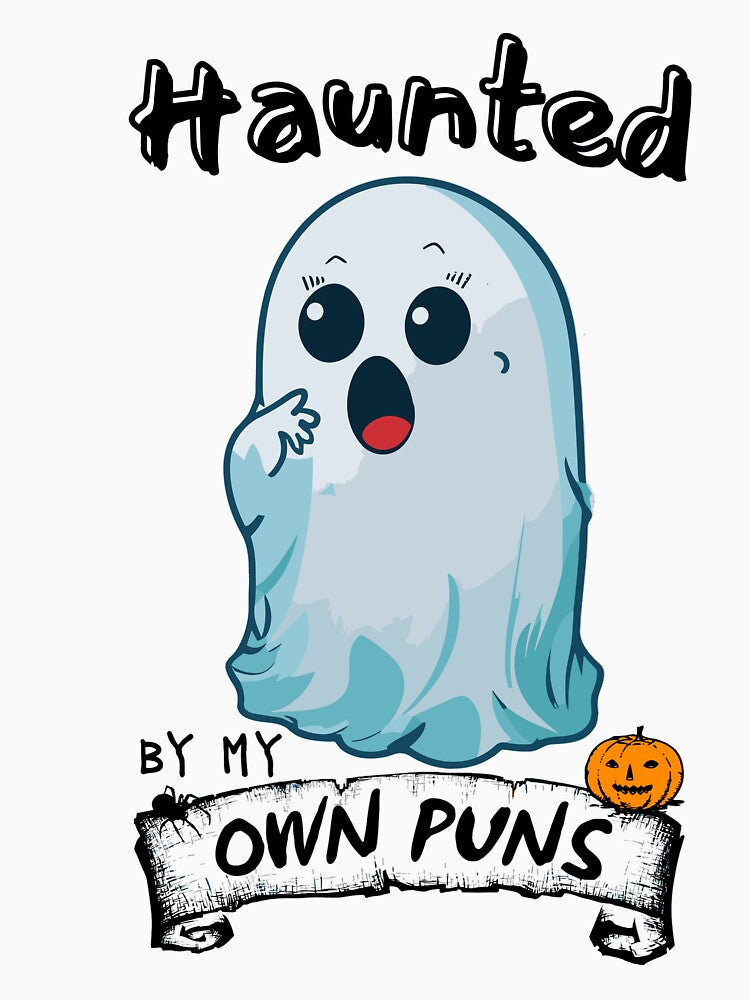 Haunted by my Own Puns | Halloween by ComicHac