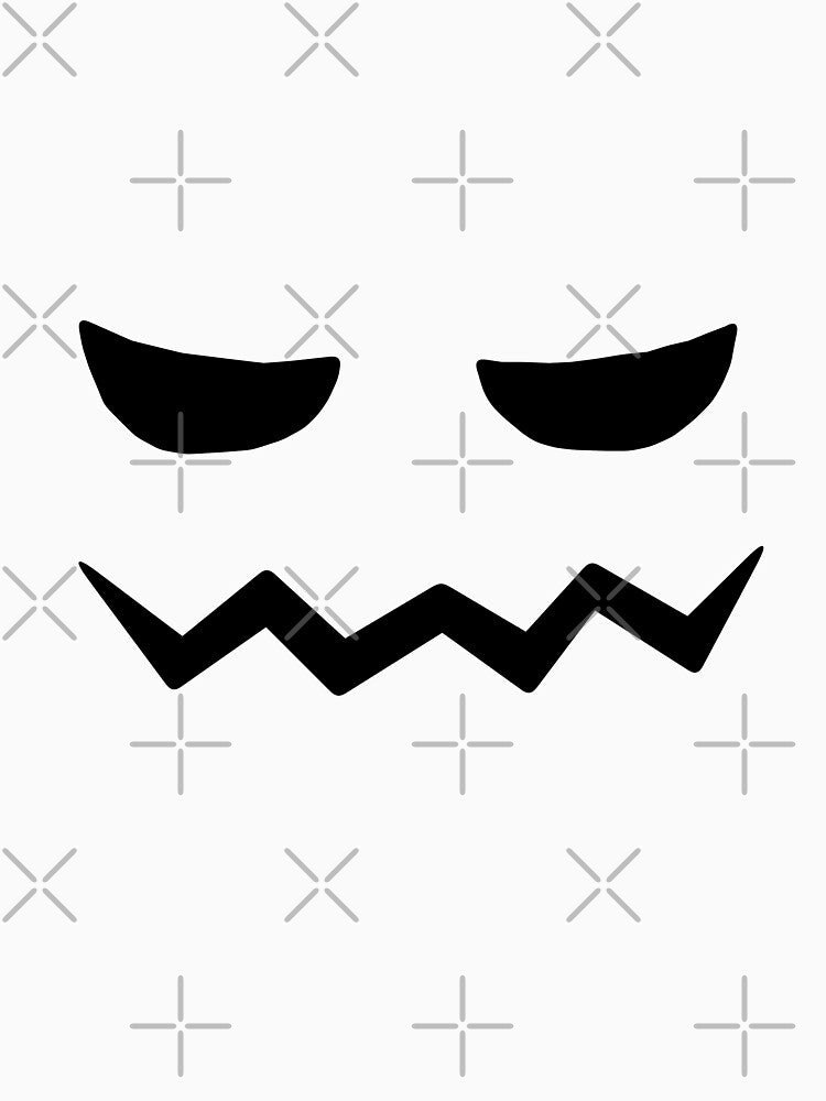 Jack o Lantern crooked smile black by lovesuperkarma