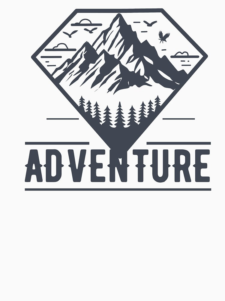 Minimalist Geometric Retro Mountain by VinsendDraconi