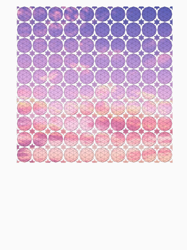 Purple Sky Icosahedron&Dodecahedron Mosaic by createVisions