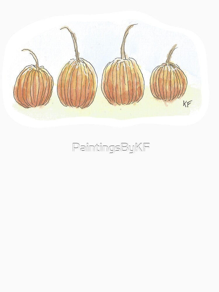 Pumpkin Watercolor (02) by PaintingsByKF