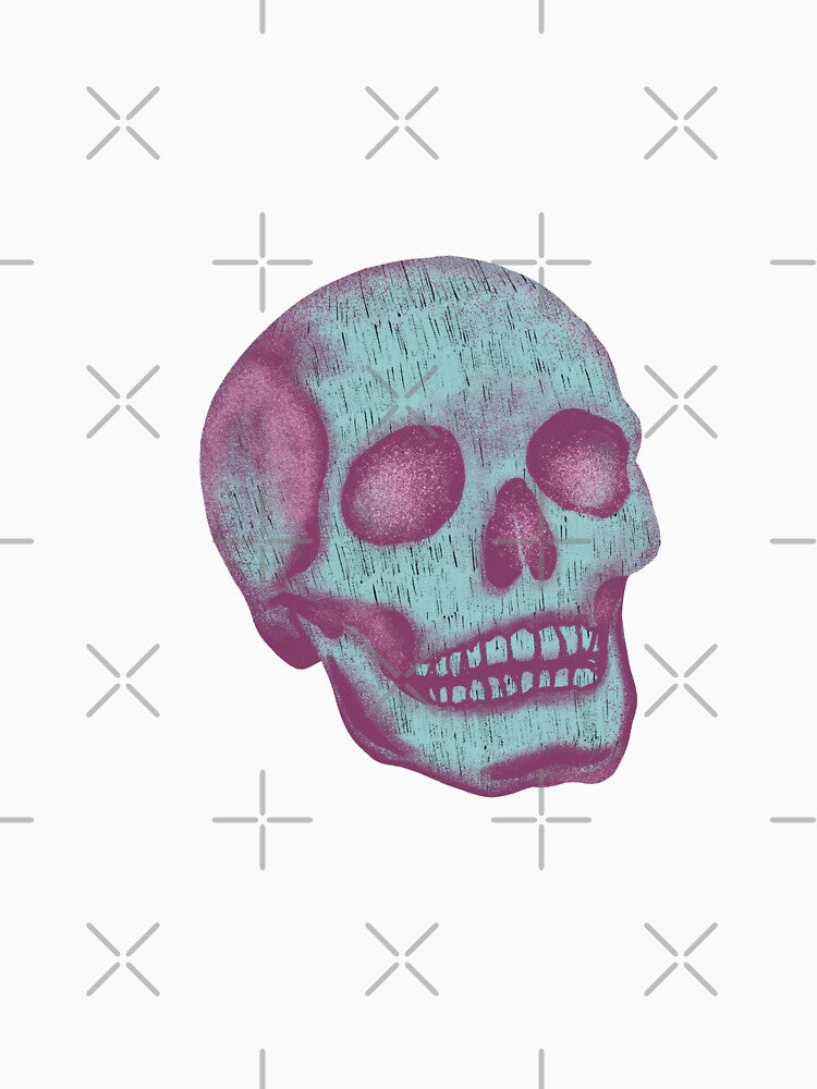 Grunge green skull by pinkyfish1010