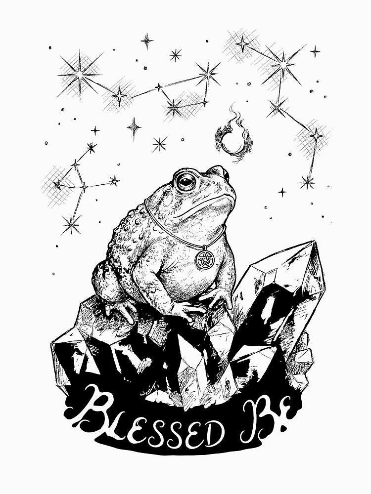 The Star-Gazing Toad - Cute Wiccan by bapupa