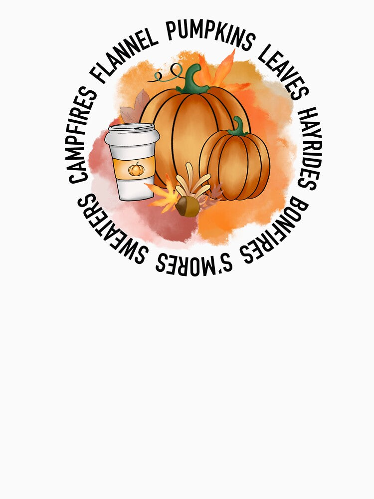Campfires Flannels Pumpkins Leaves Hayrides Bonfires S’mores by amreenshanley