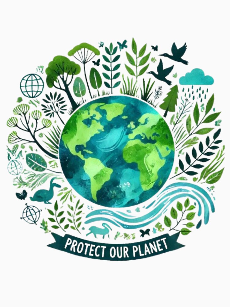 Protect our Planet funny design t-shirts by filalihicham1