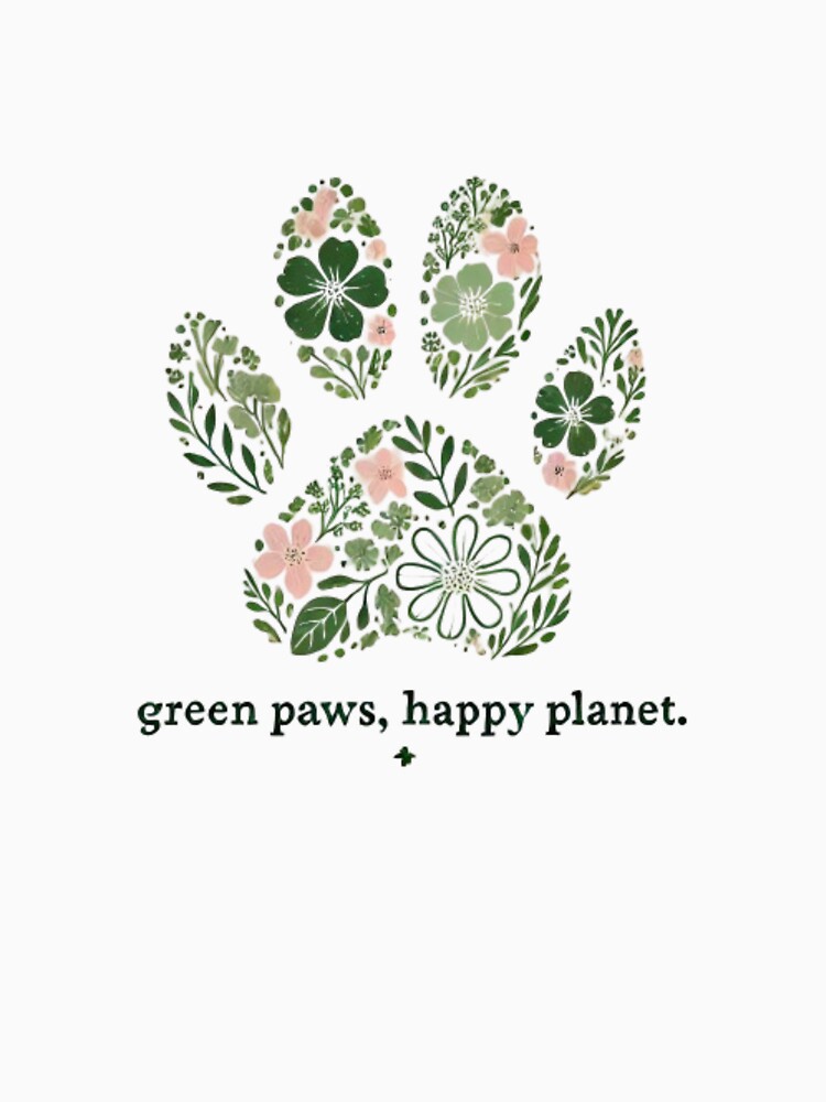 Floral Paw Print Promoting Eco-Friendly Living by yuxin2009