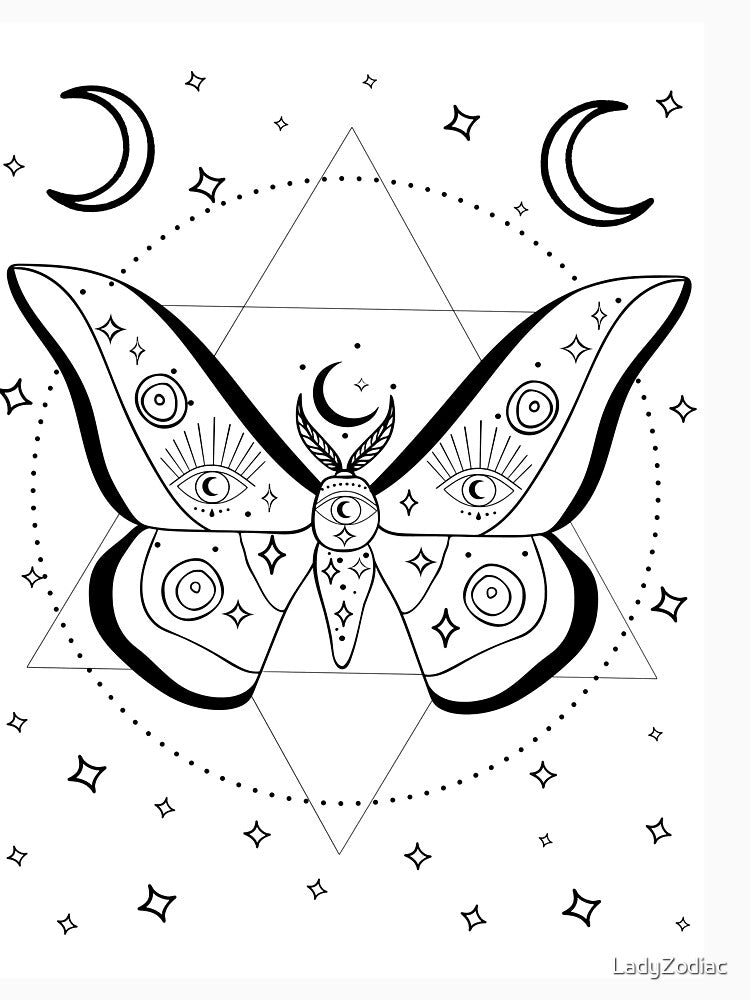Mystical Moth Third Eye Secrets by LadyZodiac