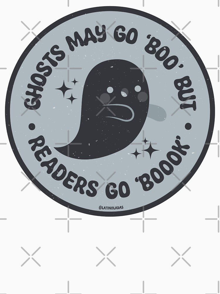 Ghosts May Go 'Boo' But Readers Go 'Boook' / Cute Reading Ghost Aesthetic Bookish Halloween Spooky For Kindle Girlie Readers by Latinoladas