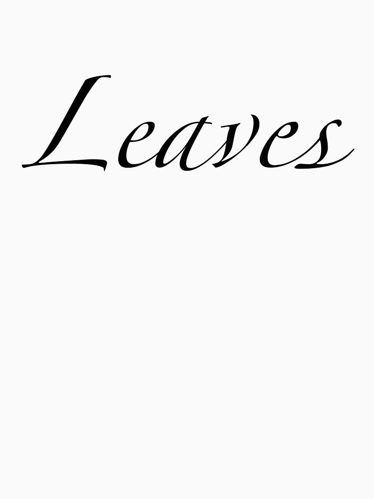 Random Words - Leaves (black text) by YankeeDoodles