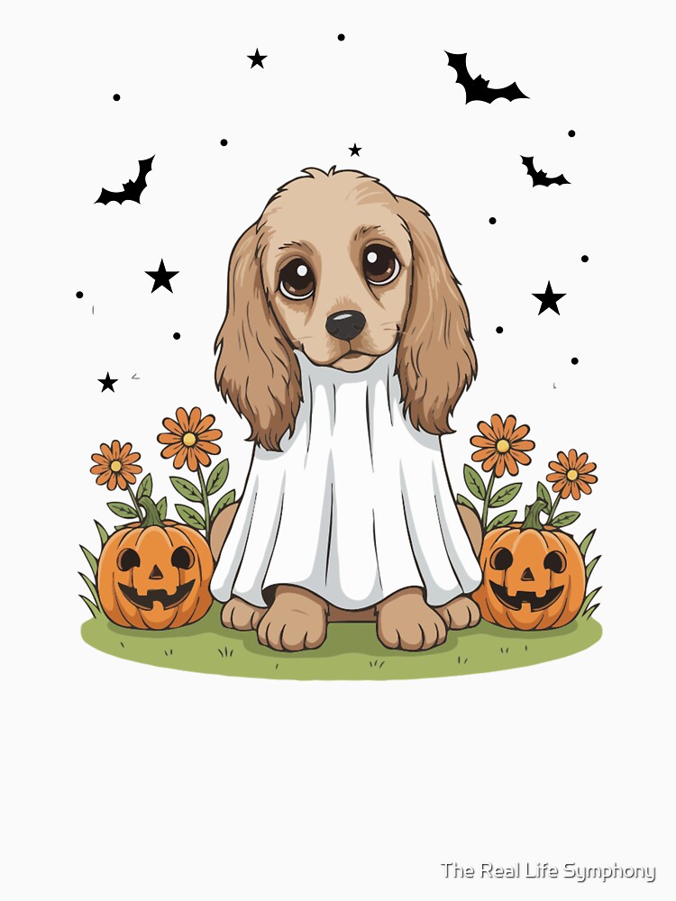 Afghan Hound Puppy Ghost – Cute Halloween Dog Costume by The Real Life Symphony