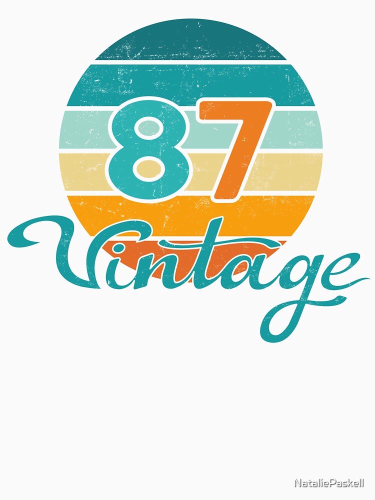 Retro Sunset 86 Vintage Distressed by NataliePaskell