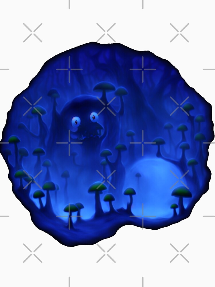 Tree-monster in a mushroom forest XIV blue by BrachiaST