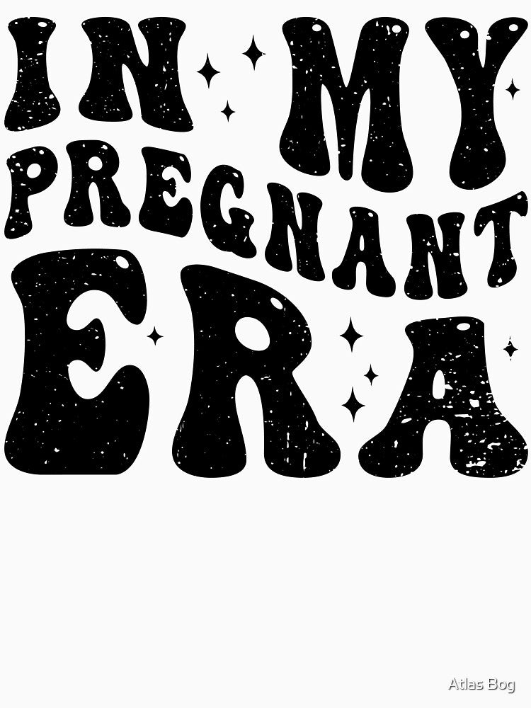 Groovy Pregnancy Announcement, In My Pregnant Era by Atlas Bog